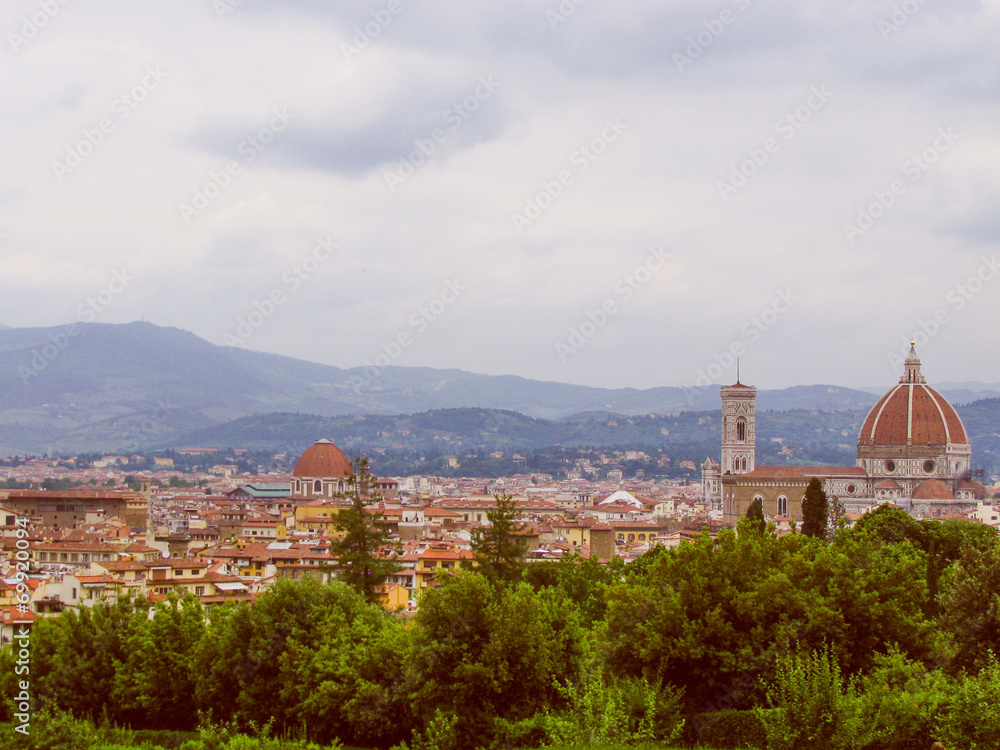 Retro look Florence Italy