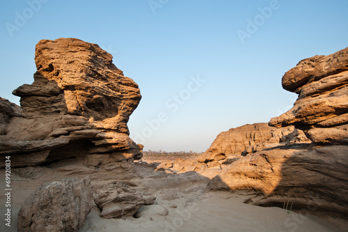 Sam-Pan-Bok Grand Canyon of Ubon Ratchathani Thailand