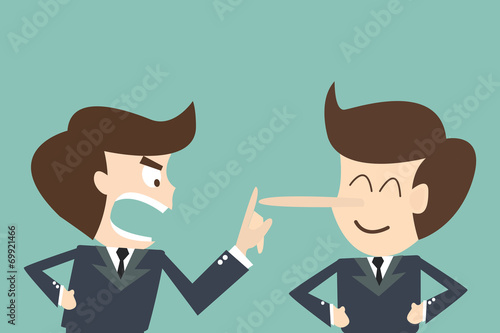 concept business lying