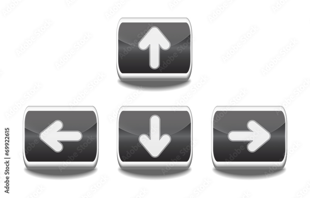 Vector arrow buttons