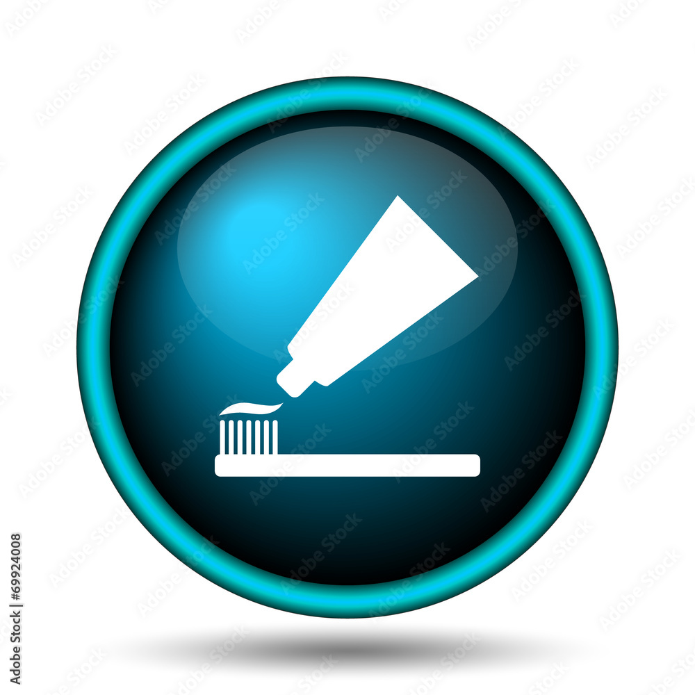 Tooth paste and brush icon Tooth paste and brush icon
