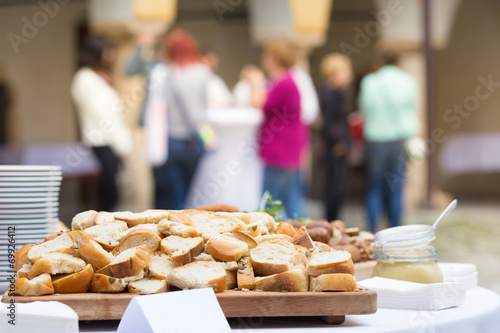 Catering at the business event. photo