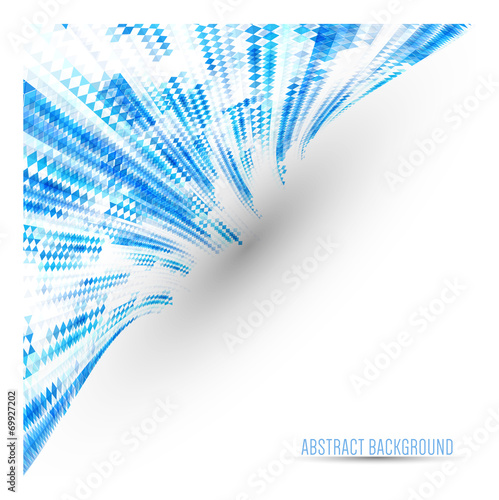 Abstract blue perspective background