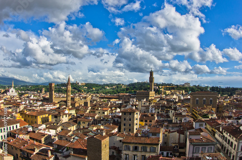 View of Florence with Palazzo Vecchio and other landmarks
