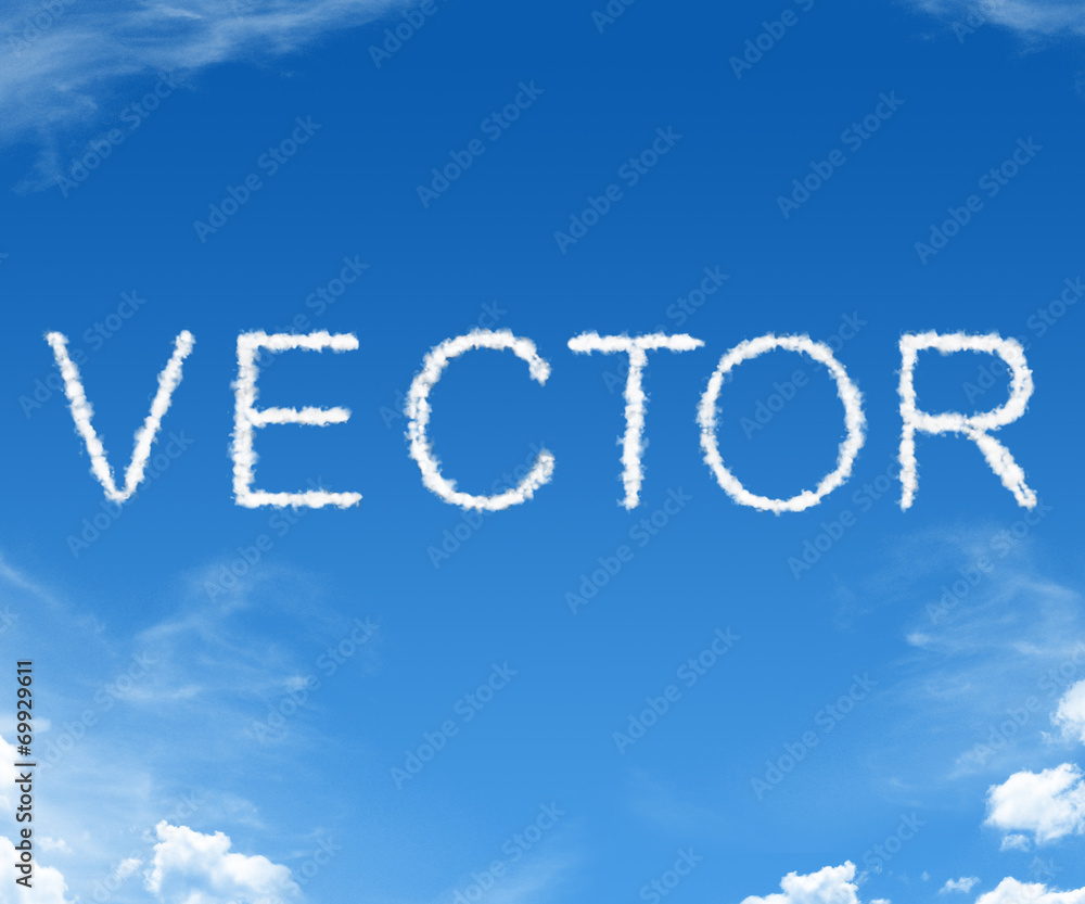 Vector sky cloud