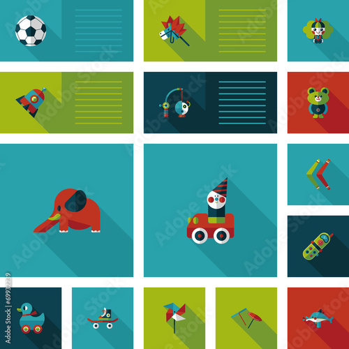kid toys flat app ui background,eps10