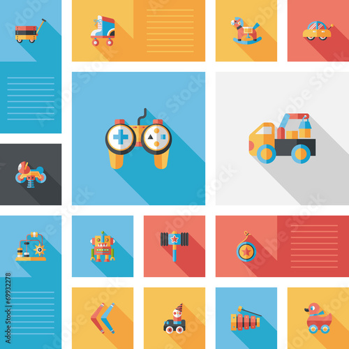 kid toys flat app ui background,eps10
