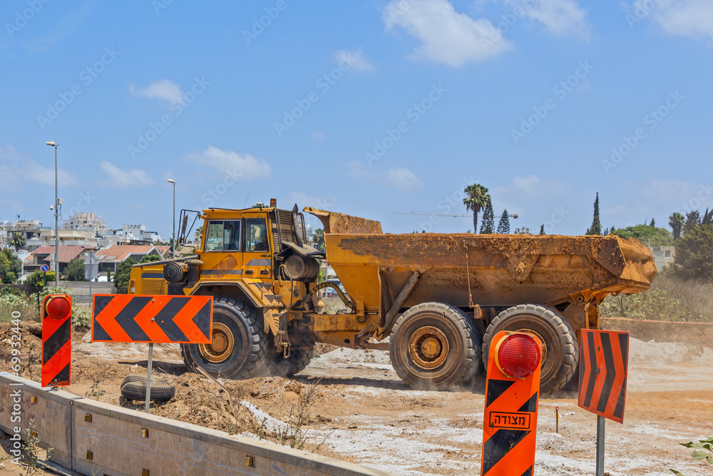 Laying of new high-speed roads in Israel. Laying of new high-speed roads in Israel.