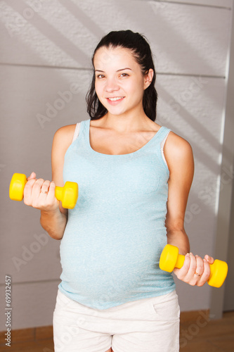 Active pregnant woman