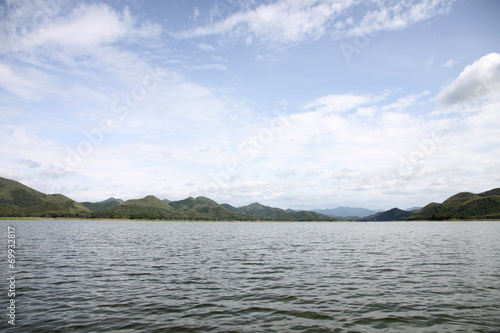 views of the lake in Thailand.