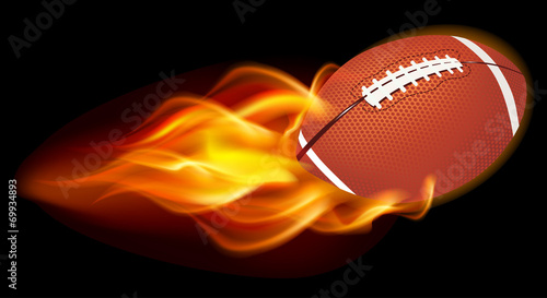 Flaming Football Ball