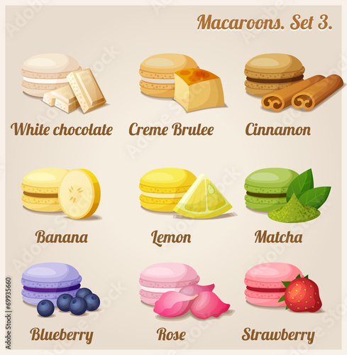Macaroons. Set 3.