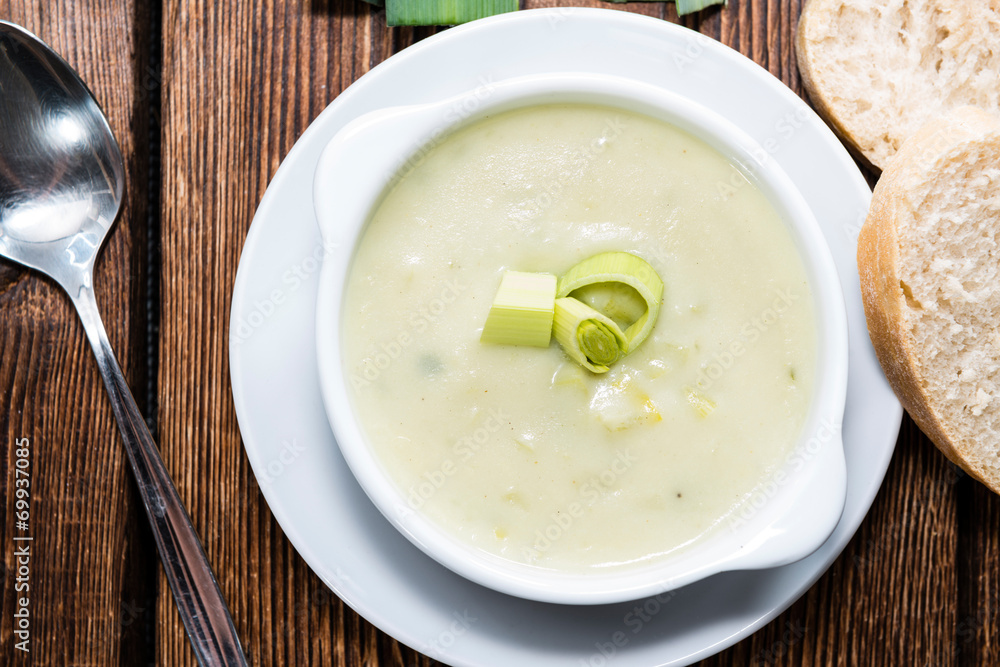 Fresh made Leek Soup