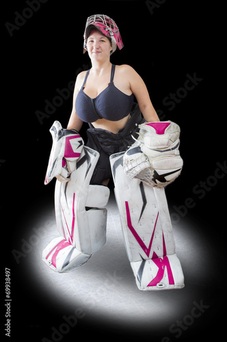 Photography Ice Hockey Goalie - Beatiful Female model