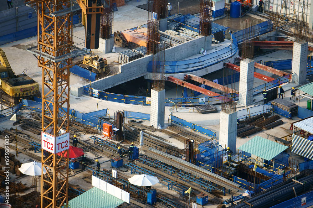 construction work, Asia city