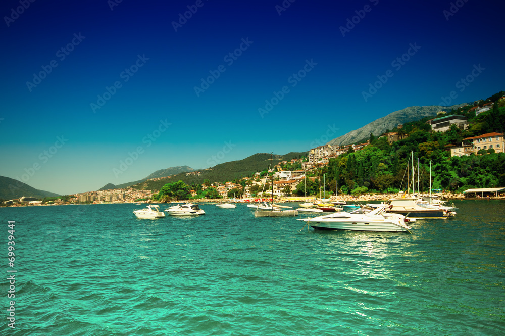Coastline at Herceg Novi, Montenegro