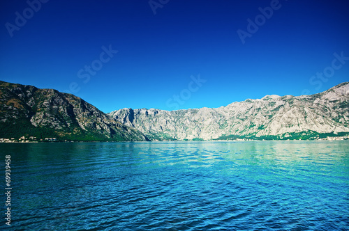 Blue sky above the sea