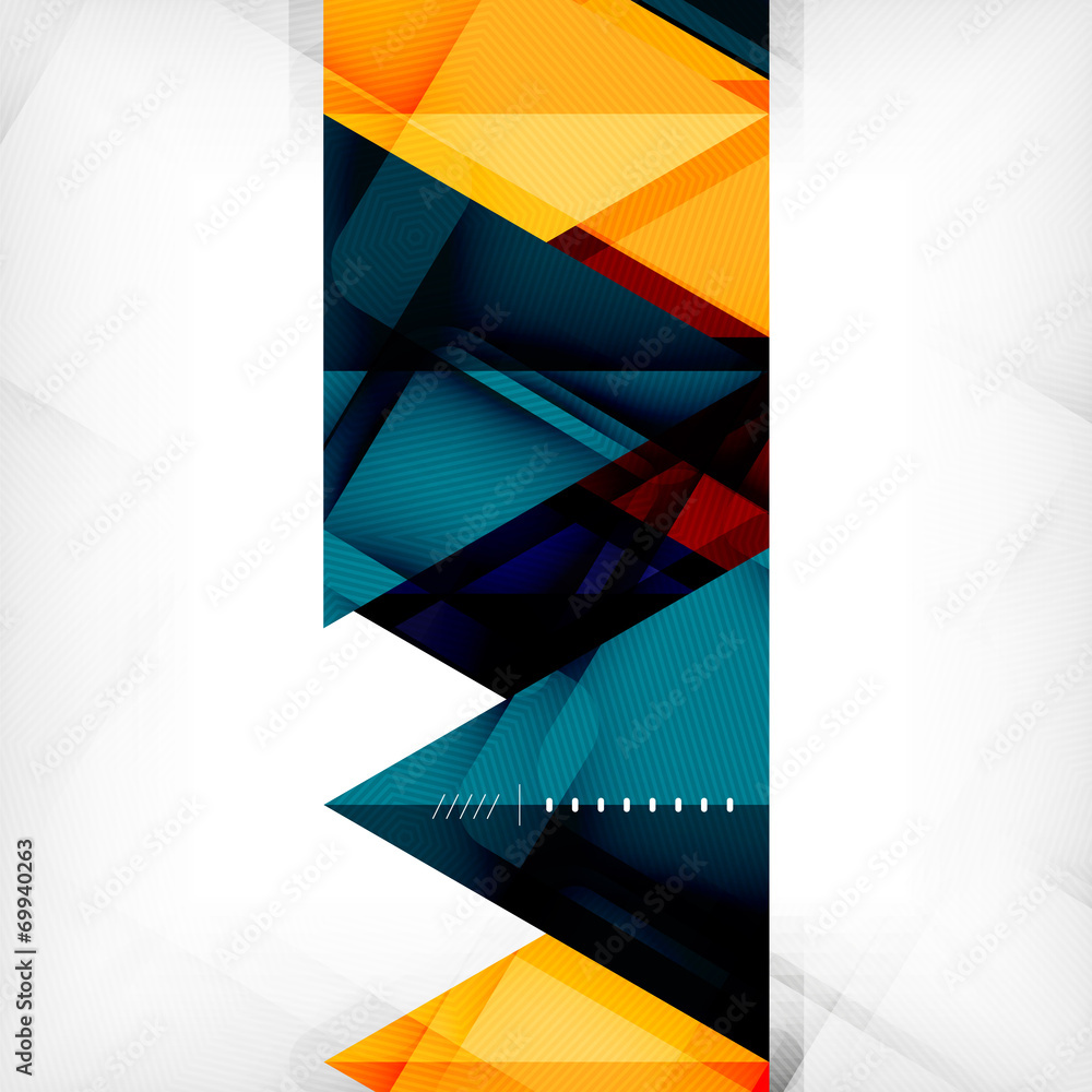 Hi-tech geometric futuristic business background