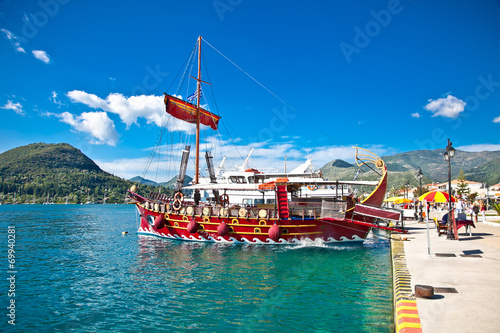 Touristic sailing boat , Lefkada, Greece.