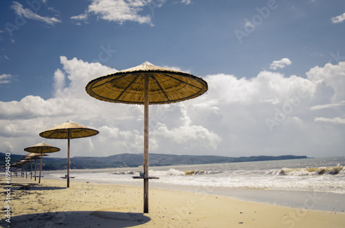 Beach umbrellas