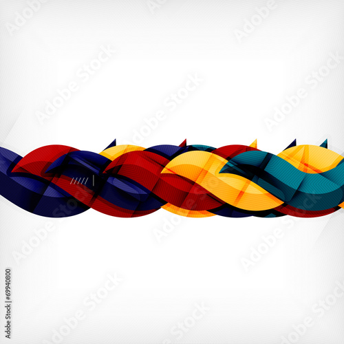 Futuristic braid looking wave background