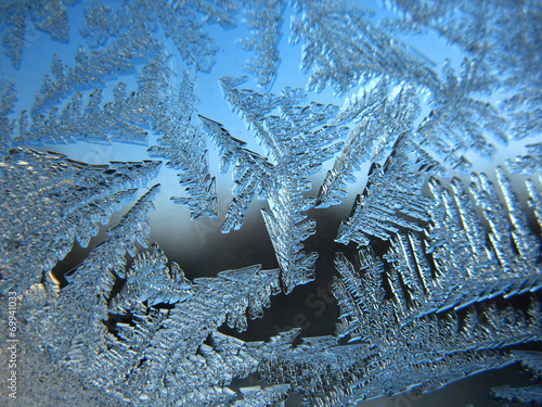 frozen winter window