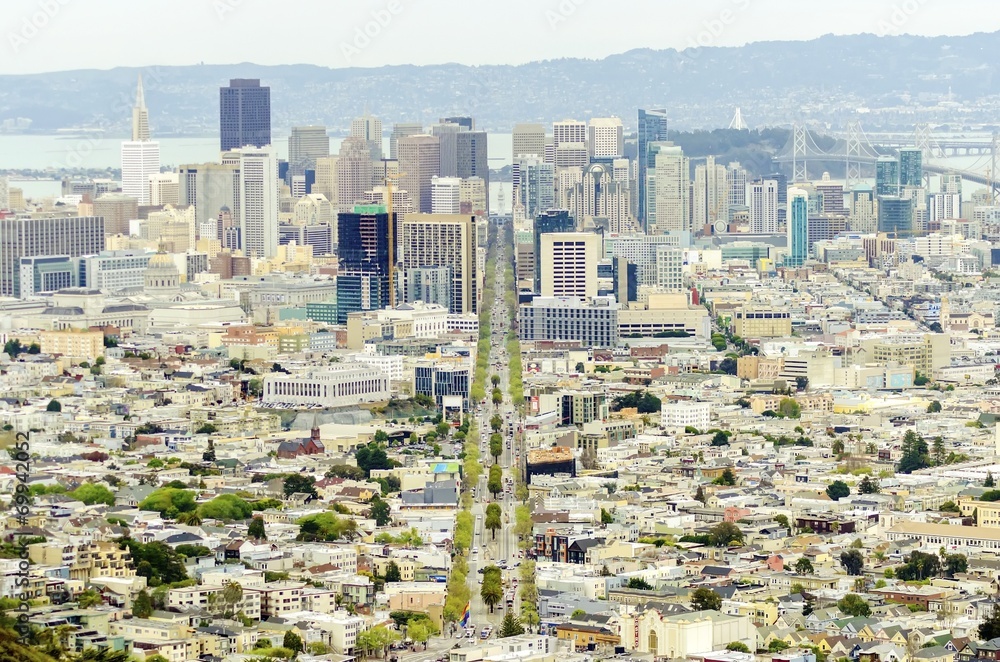 Aerial view of Downtown San Francisco