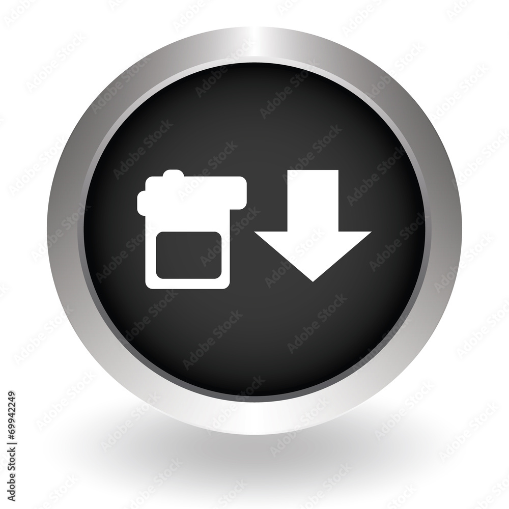 download icon with computer sign. Black Button sign symbol for w download icon with computer sign. Black Button sign symbol for w