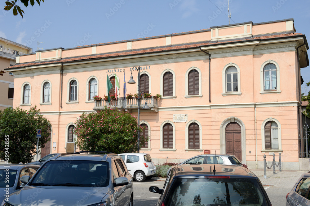 Town Hall of Angera on lake maggiore