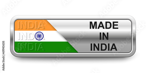 Made in India Button