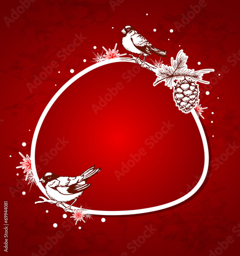 Red Christmas background