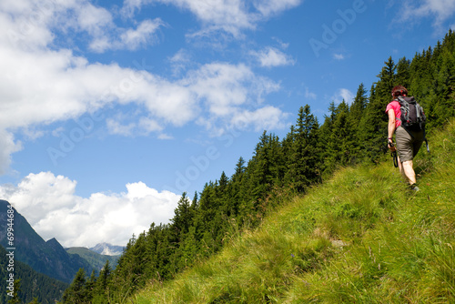 Wanderer im Zillertal - Alpen