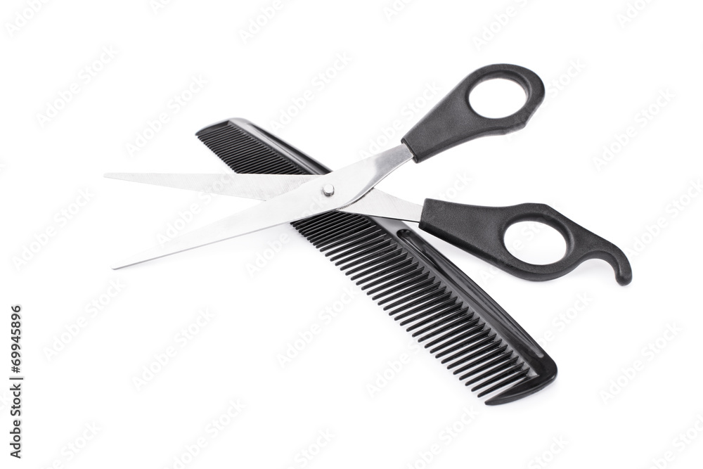 Scissors and comb Scissors and comb