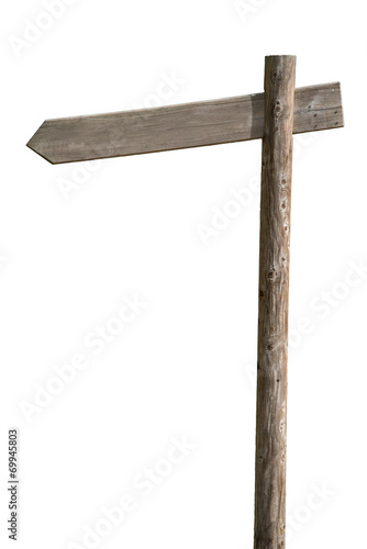 wooden signpost