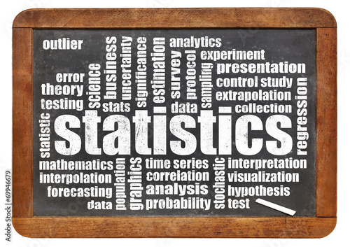 statistics and data word cloud