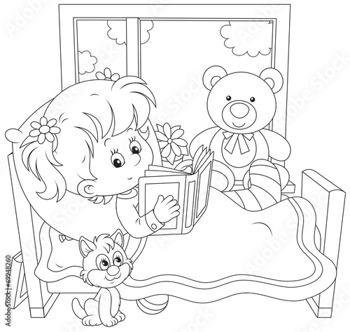 Sick girl with a fracture