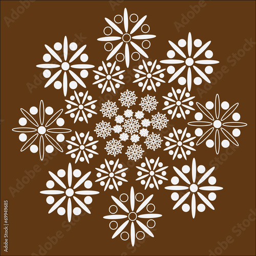 The pattern of flowers