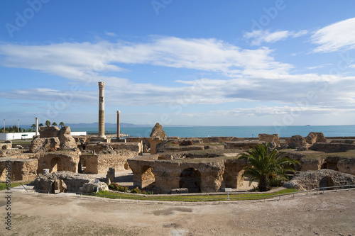 fragment of Carthage with sea view, Tunisia