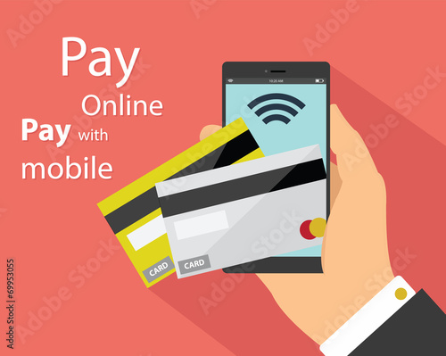 Flat design of mobile payment technology