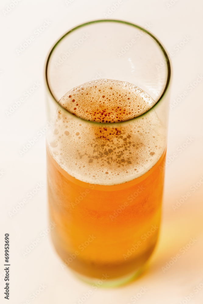 glass of cold beer glass of cold beer