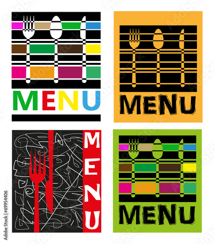 quattro menù per ristorante