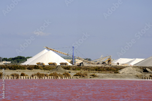 Site operating sea salt saline Aigues-Mortes