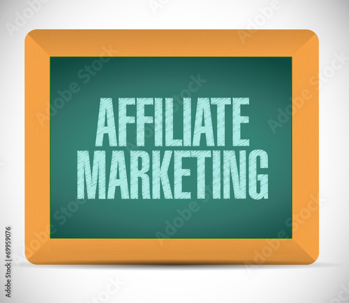 affiliate marketing message illustration design