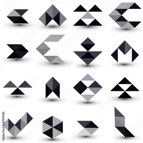 Abstract design elements set
