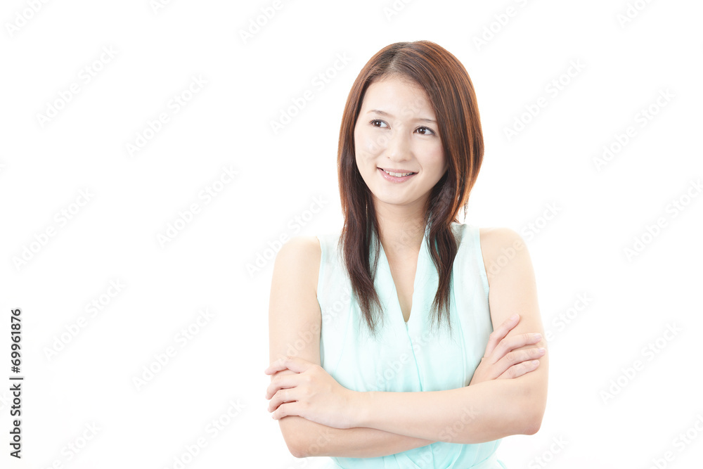 笑顔の女性 笑顔の女性