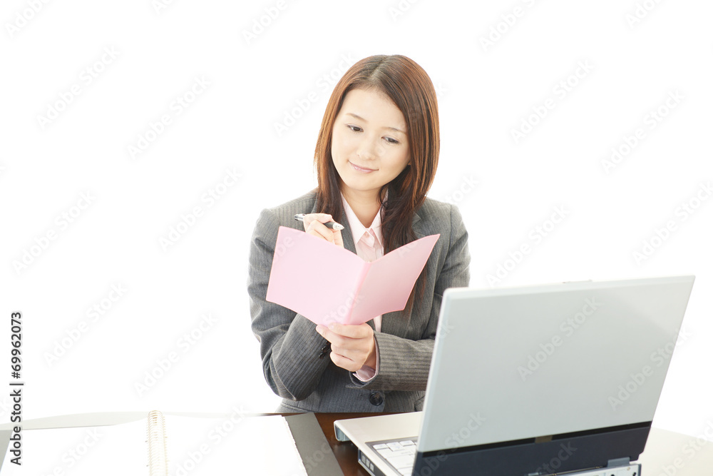 笑顔のOL 笑顔のOL