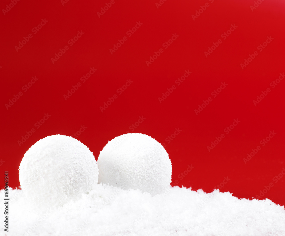 Christmas Snowballs Isolated Christmas Snowballs Isolated