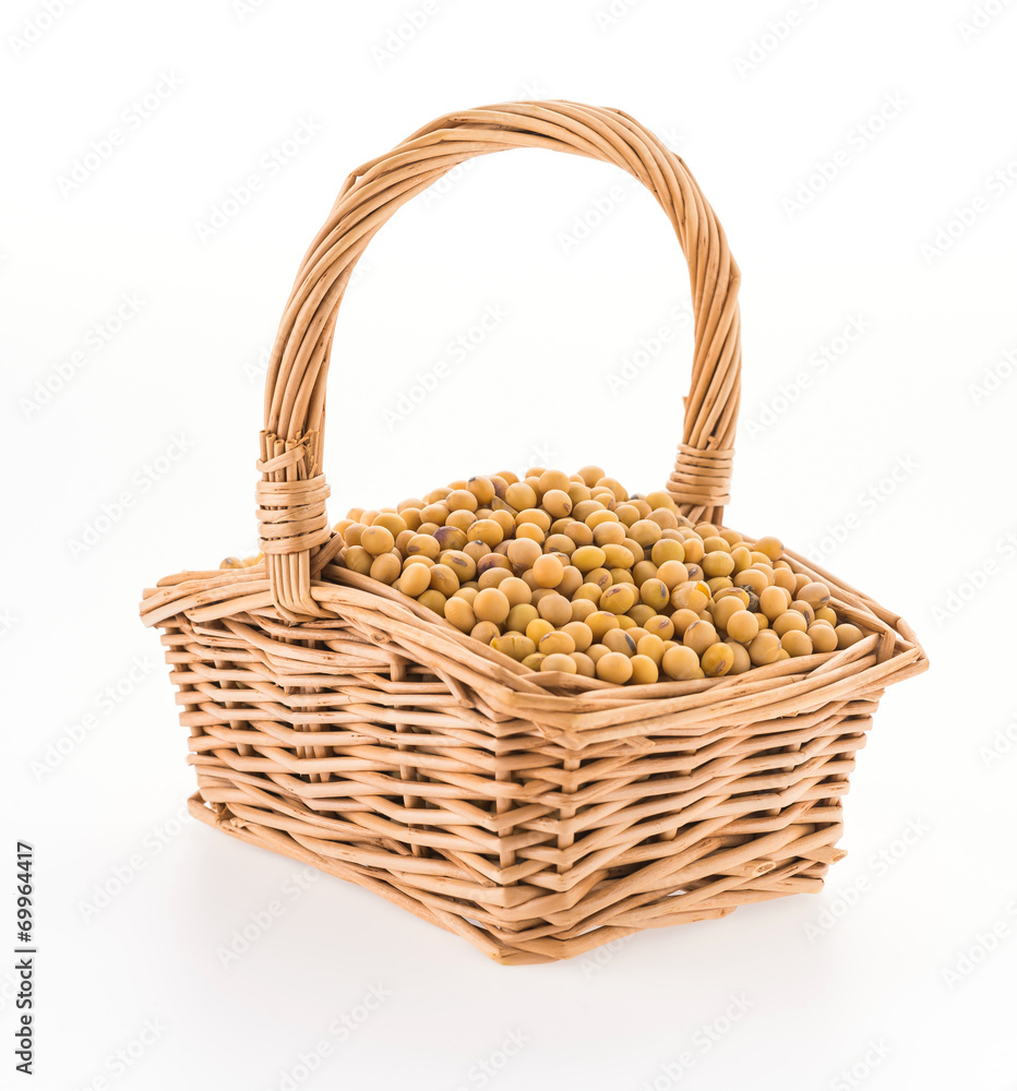 Soybean isolated on white background Soybean isolated on white background