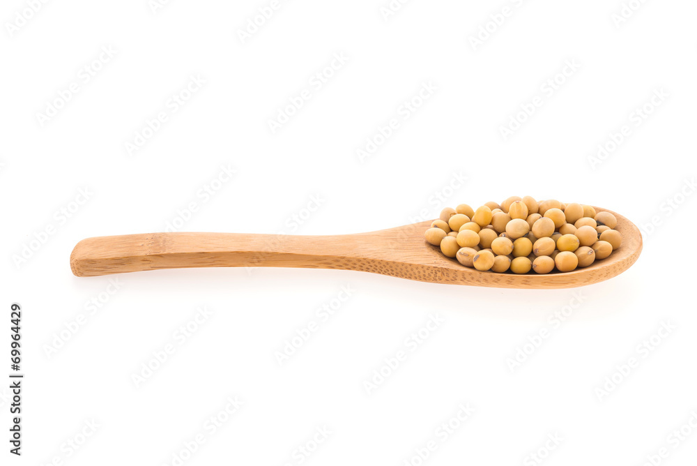 Soybean isolated on white background Soybean isolated on white background