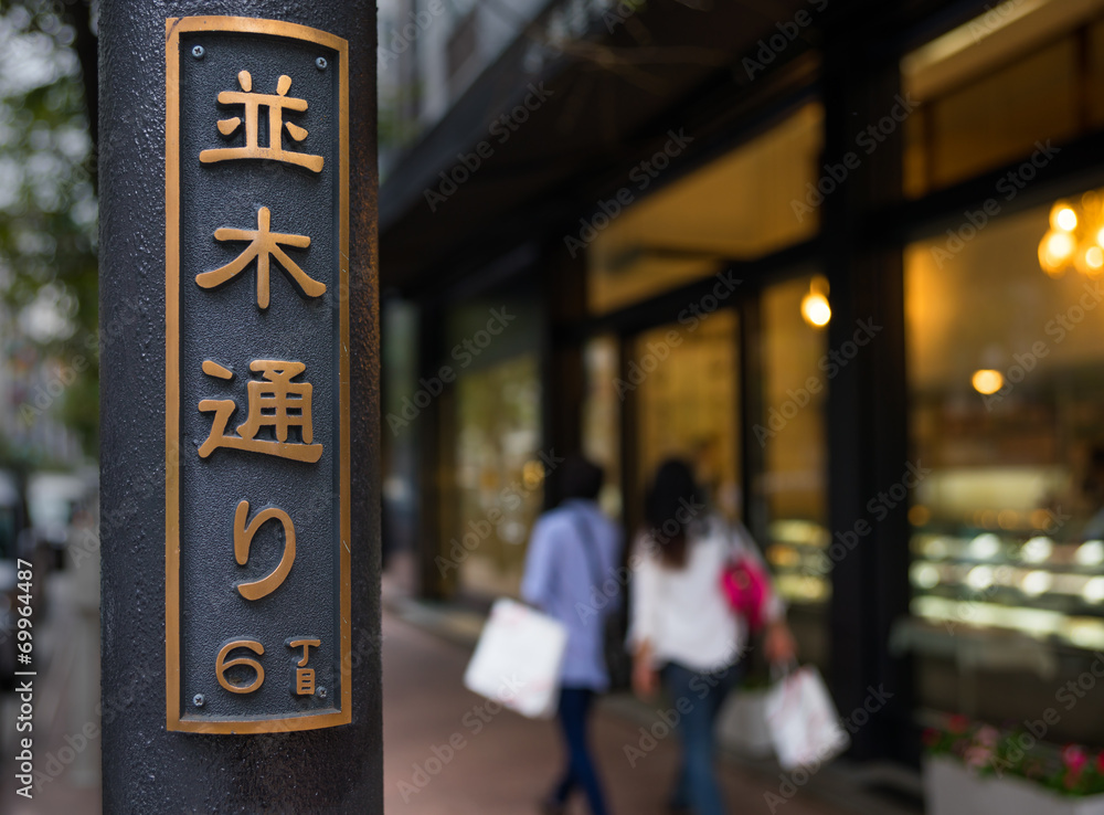 Obraz premium Ginza Namiki Dori